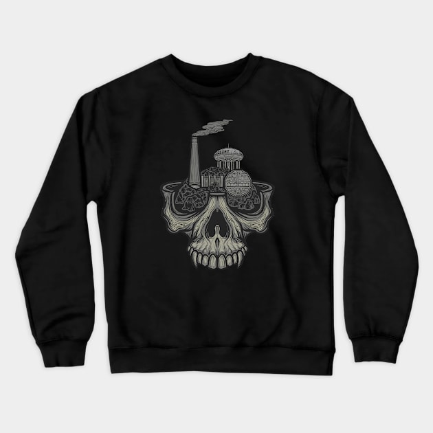 Sudbury Skull Crewneck Sweatshirt by JCoulterArtist